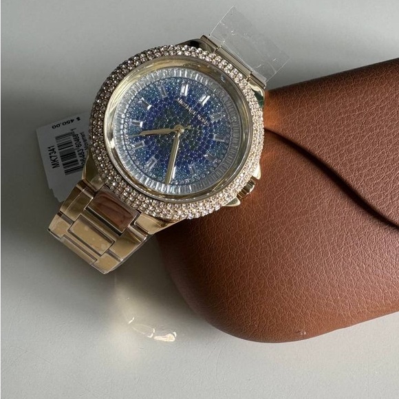 Michael Kors Camille Three-Hand Gold-Tone Stainless Steel Watch - Picture 4 of 5